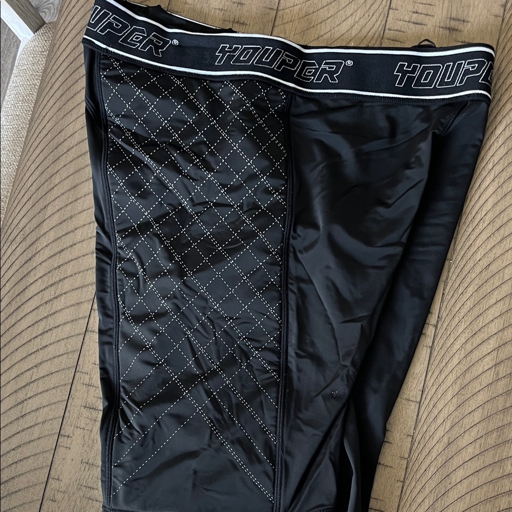 Youper Black Athletic Shorts sliding shorts